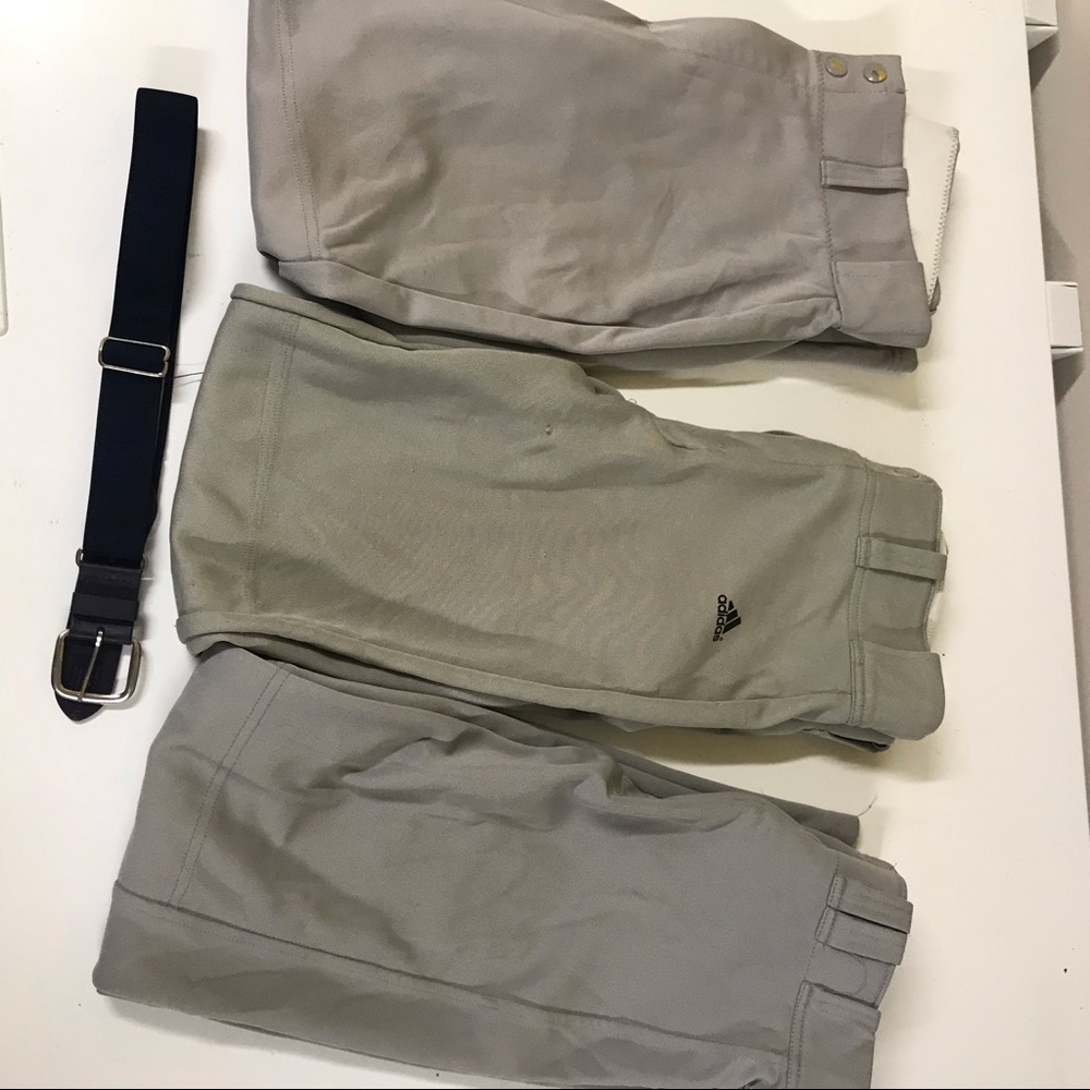 Boys baseball pants and belt sz lg-xlg